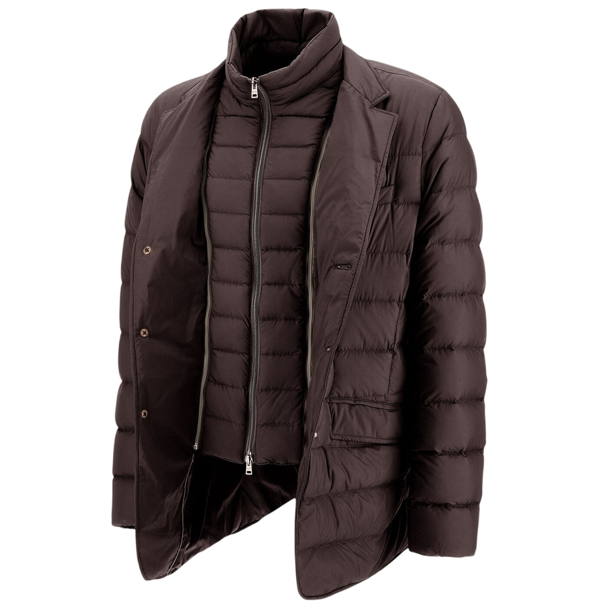 Herno La Giacca Quilted Jas Bruin