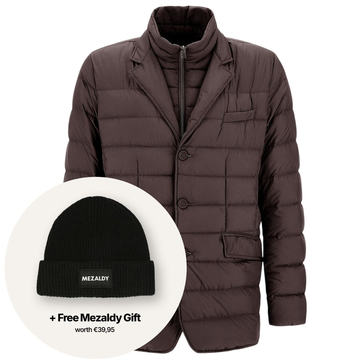 Herno La Giacca Quilted Jas Bruin