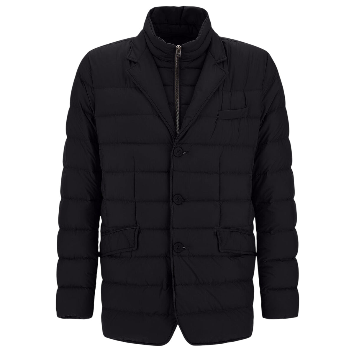 Herno La Giacca Quilted Jas Zwart