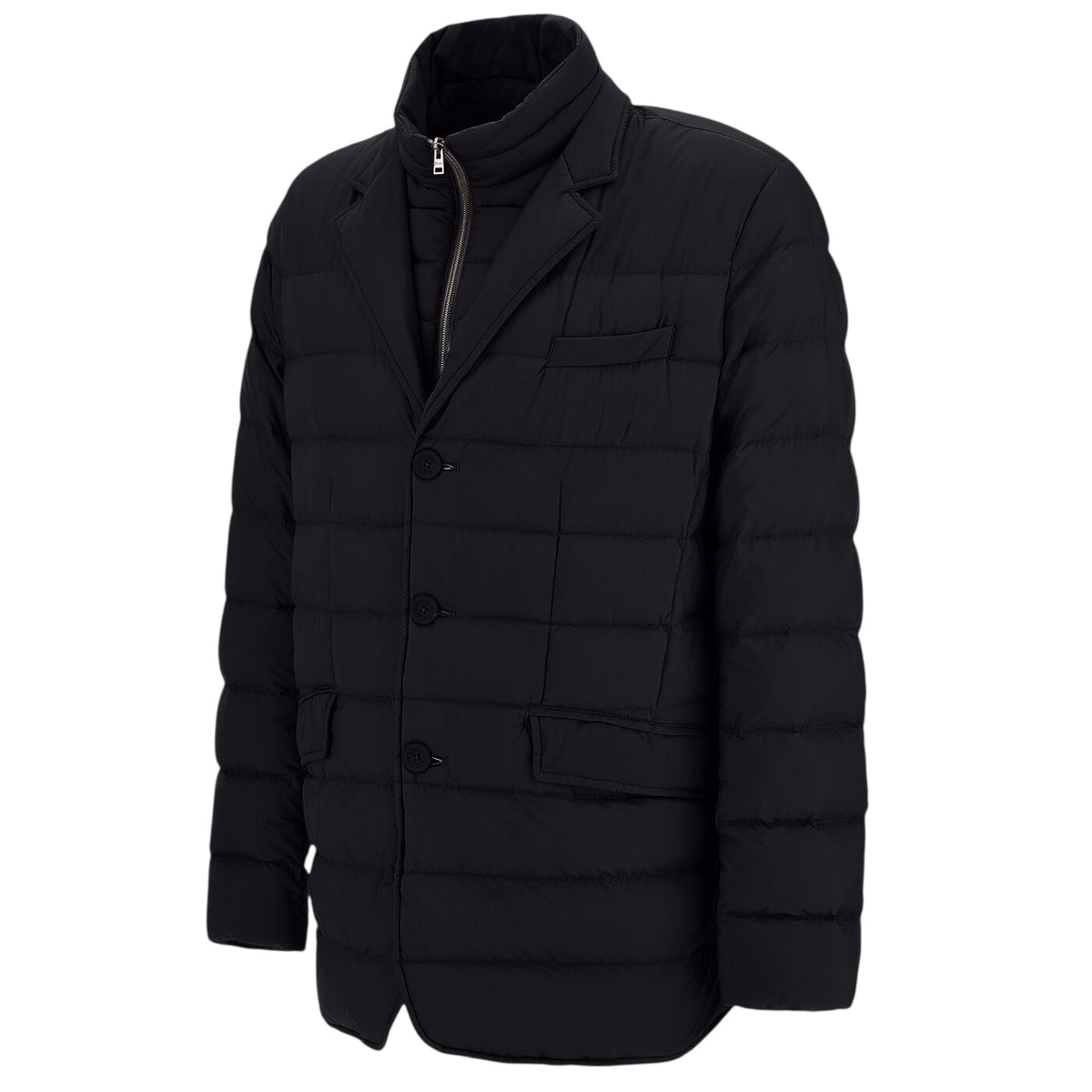 Herno La Giacca Quilted Jas Zwart