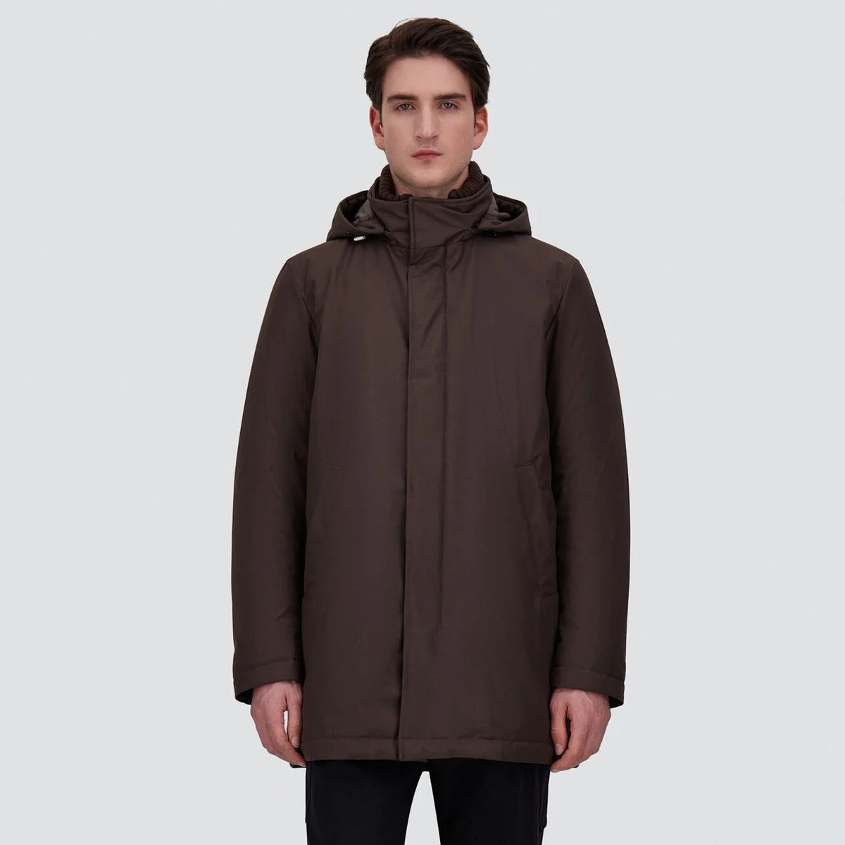 Herno New Business Coat Bruin