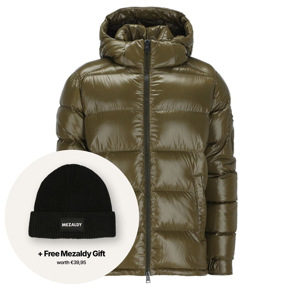 Herno Shiny Quilted Puffer Donker Groen