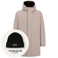 Herno Twill Fur Parka Grijs