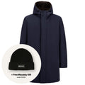 Herno Twill Fur Parka Navy