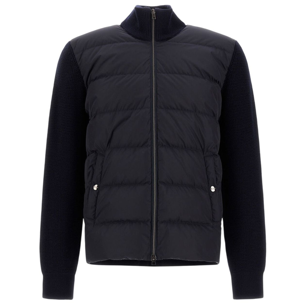 Herno Wool Cardigan Jack Navy