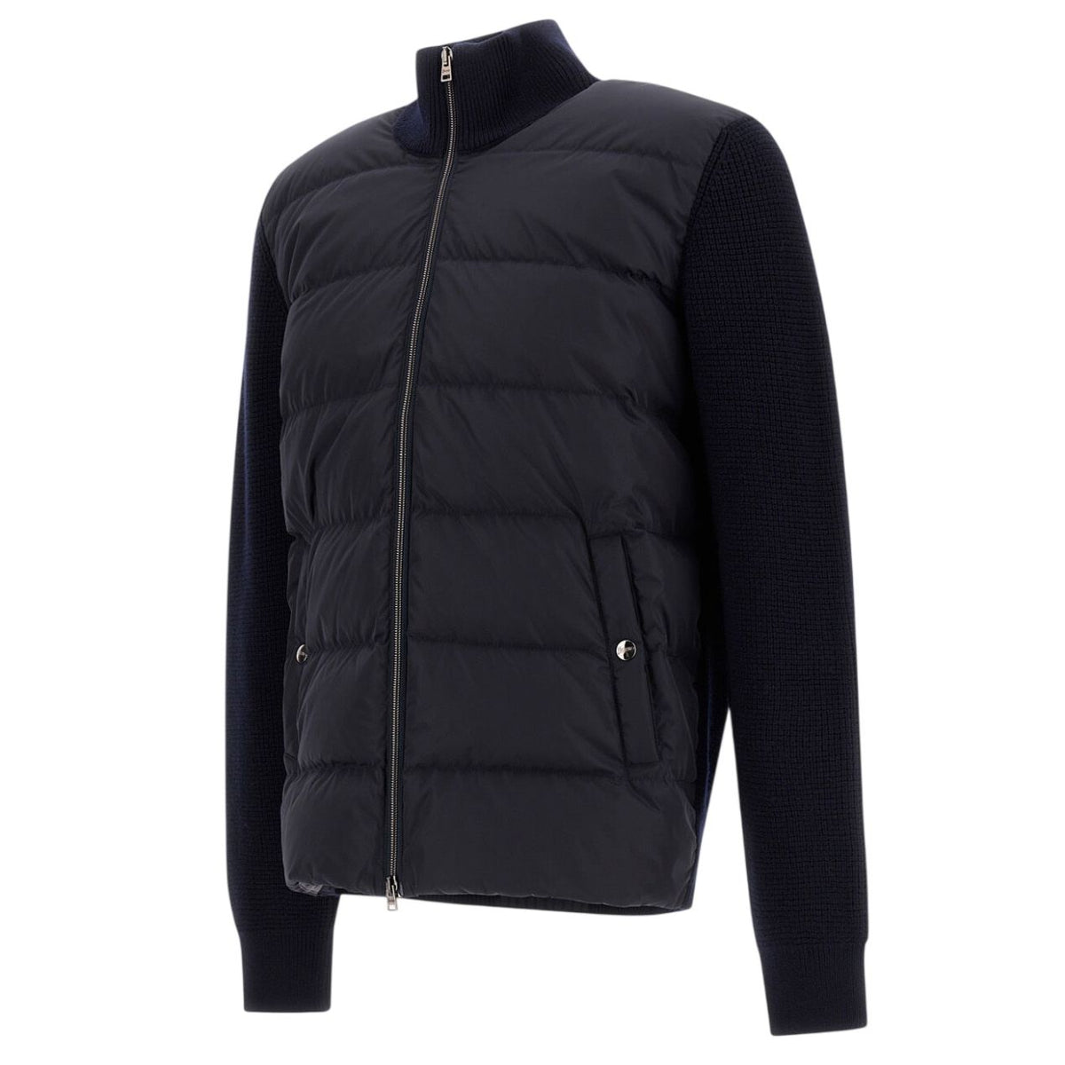 Herno Wool Cardigan Jack Navy