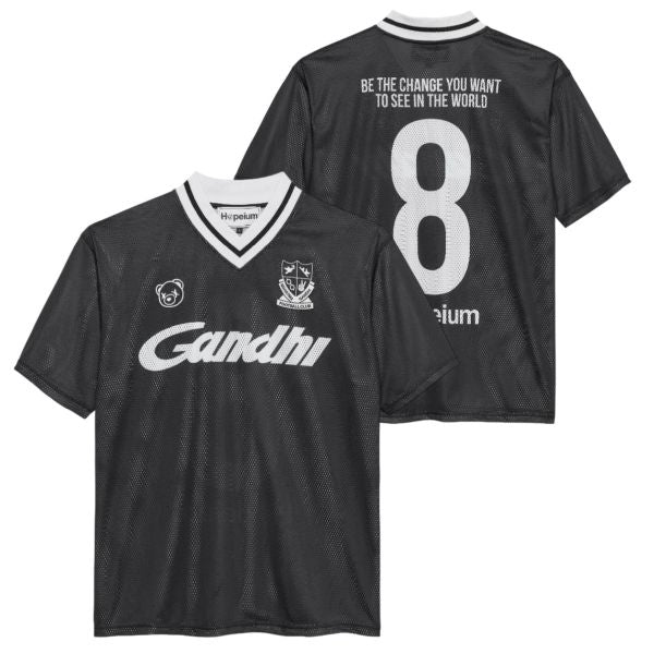 Hopeium Mesh Football T-shirt Zwart – Mezaldy
