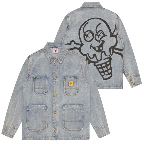 Icecream Cones & Bones Chore Spijkerjas Licht Blauw