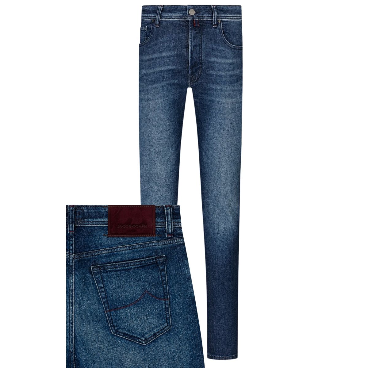 Jacob Cohën Bard Jeans 100D Donker Blauw