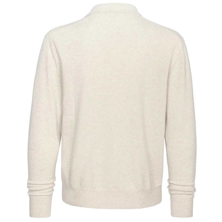 Jacob Cohën Cashmere Longsleeve Polo Beige