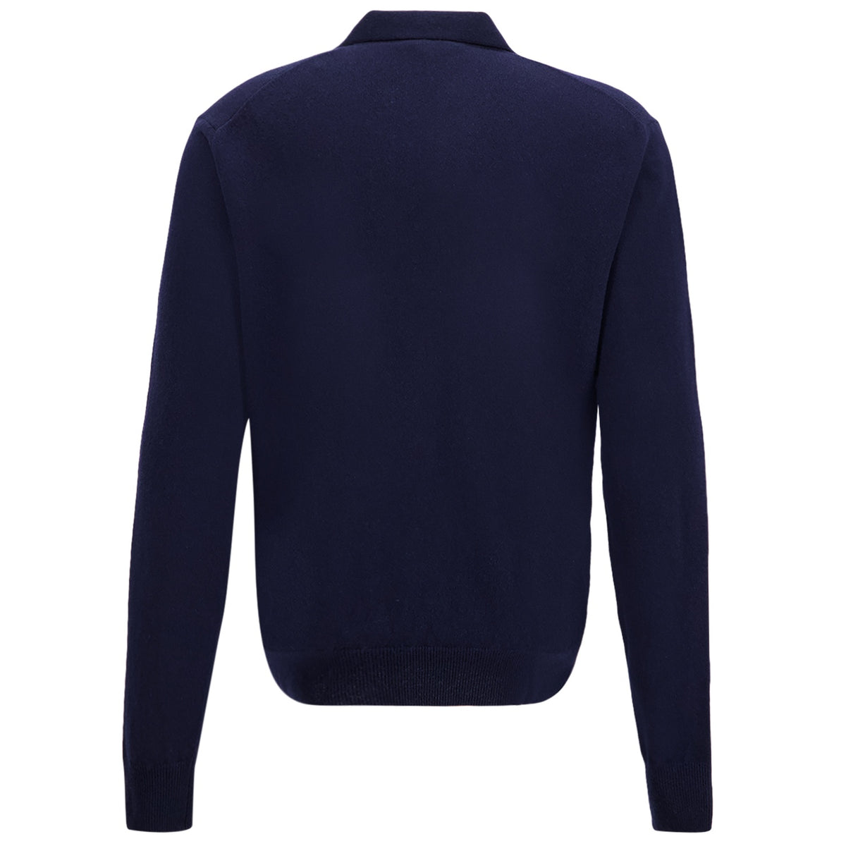 Jacob Cohën Cashmere Longsleeve Polo Donker Blauw