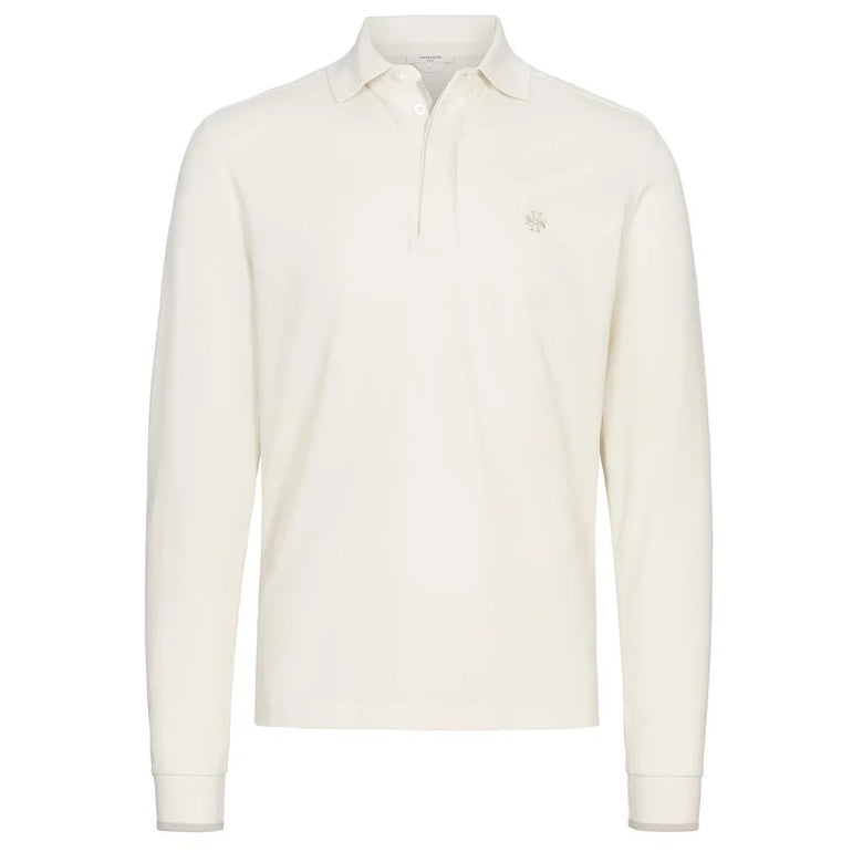 Jacob Cohën Longsleeve Polo Off White