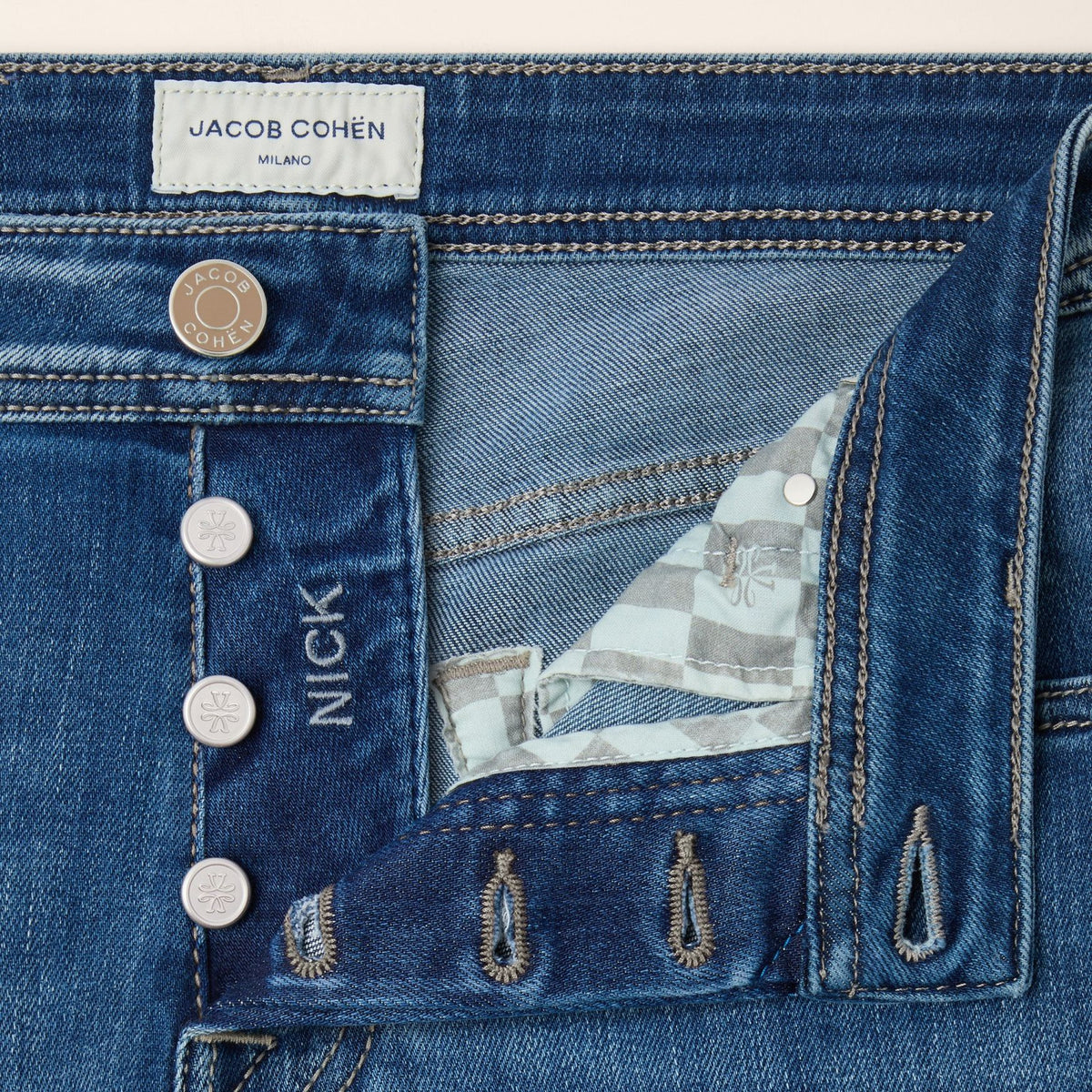 Jacob Cohën Nick Slim Jeans 300D Licht Blauw