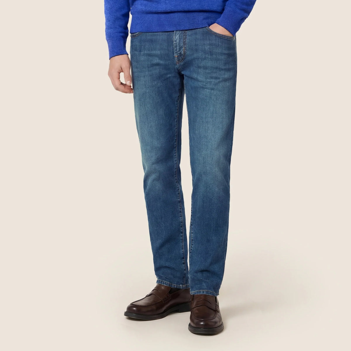 Jacob Cohën Nick Slim Jeans 300D Licht Blauw