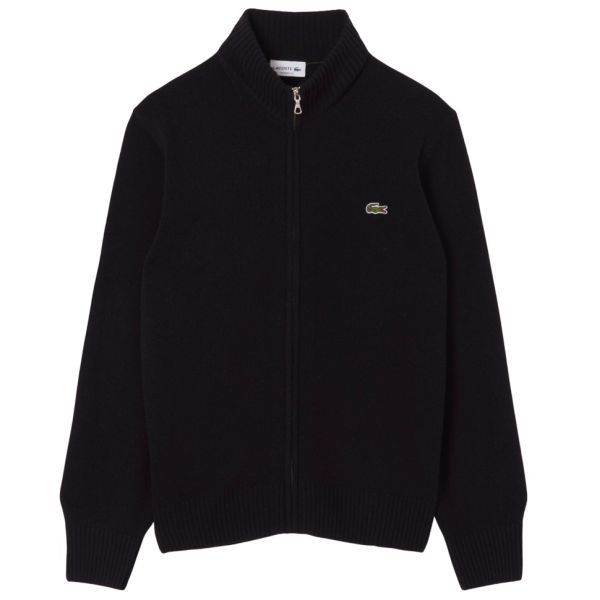 Lacoste Carded Wool Vest Zwart