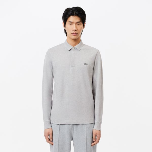 Lacoste Smart Paris Longsleeve Polo Grijs