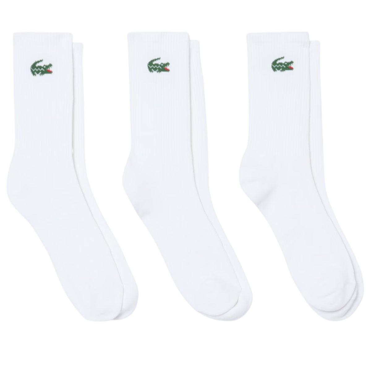 Lacoste 3-Pack Sports Sokken Wit