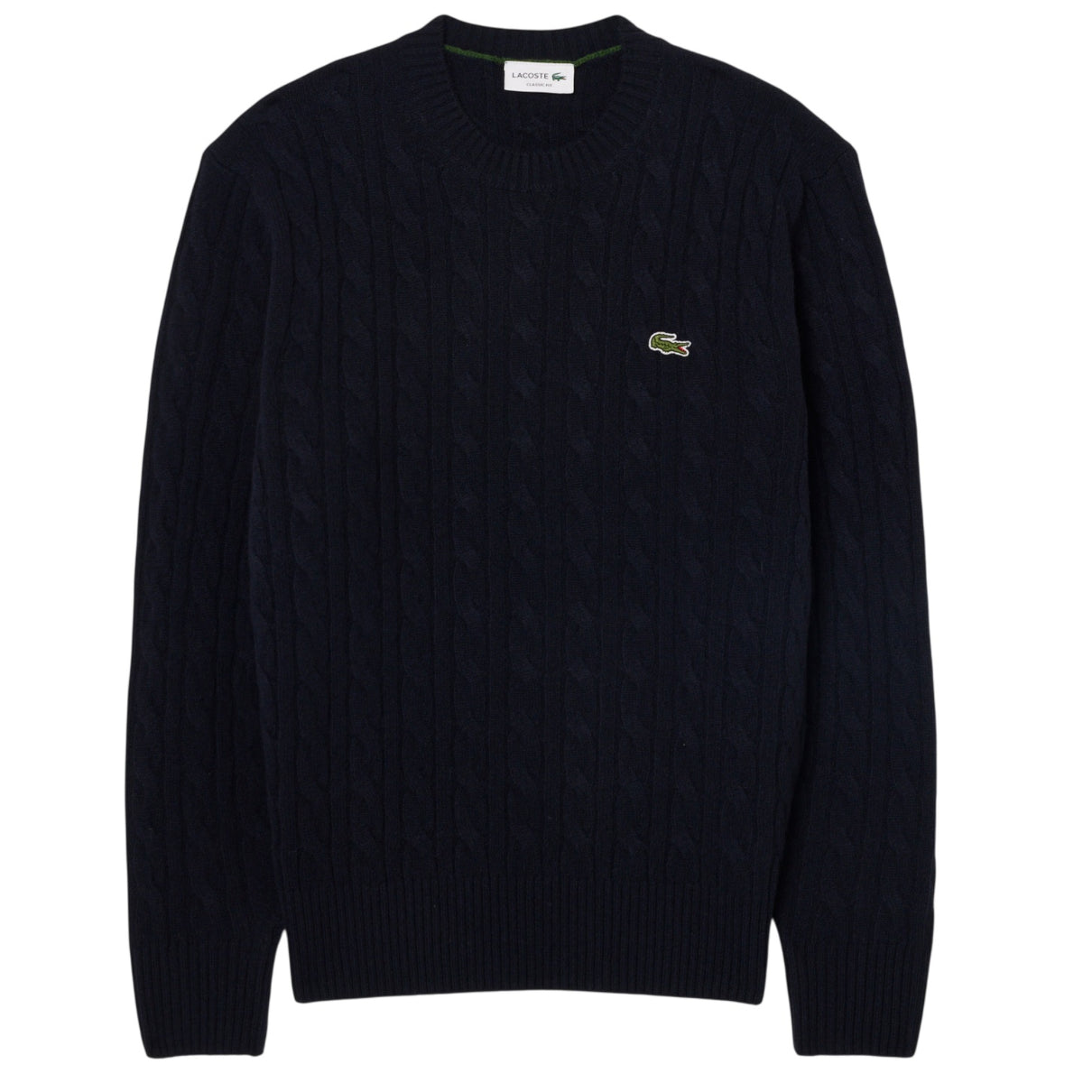 Lacoste Cable Knit Sweater Navy