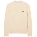 Lacoste Cable Knit Sweater Off White