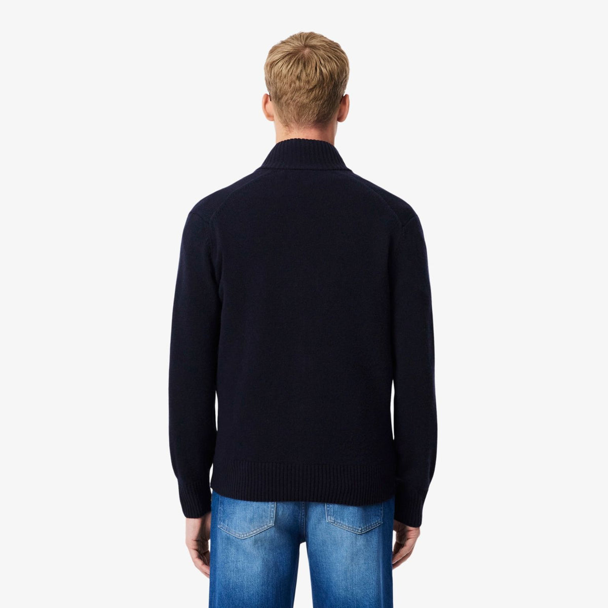 Lacoste Carded Wool Vest Navy