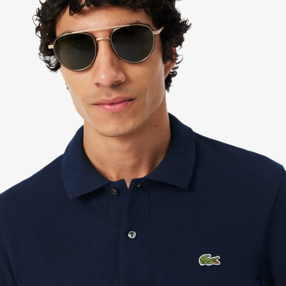 Lacoste Classic Fit Longsleeve Polo Navy