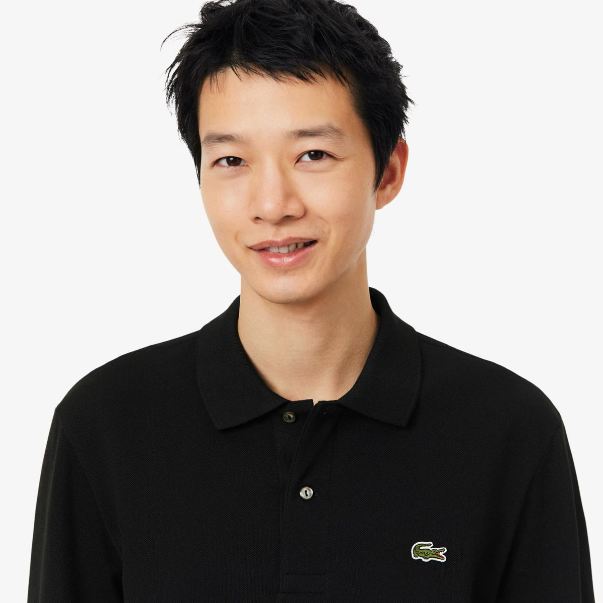 Lacoste Classic Fit Longsleeve Polo Zwart