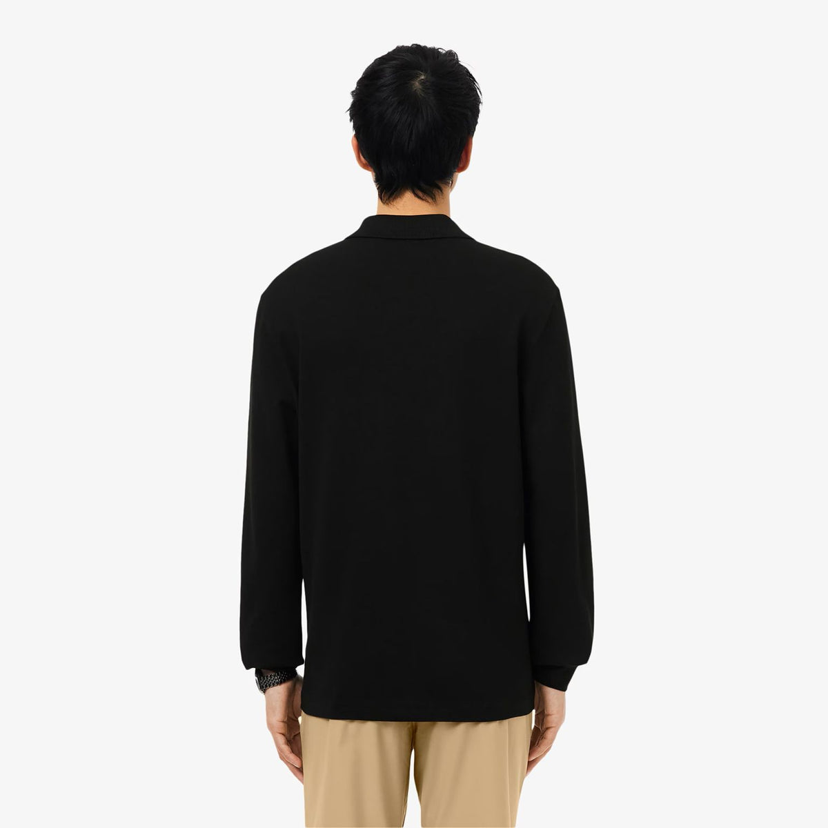 Lacoste Classic Fit Longsleeve Polo Zwart