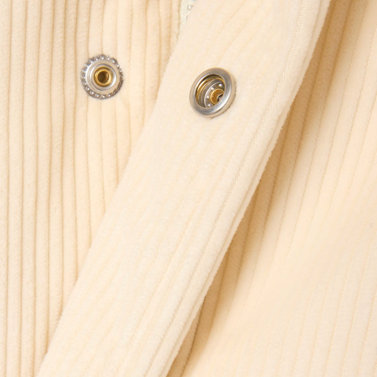 Lacoste Corduroy Down Puffer Off White