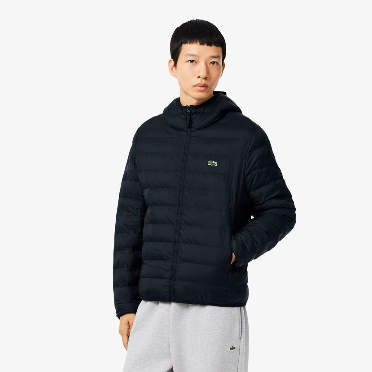 Lacoste Down Jas Zwart