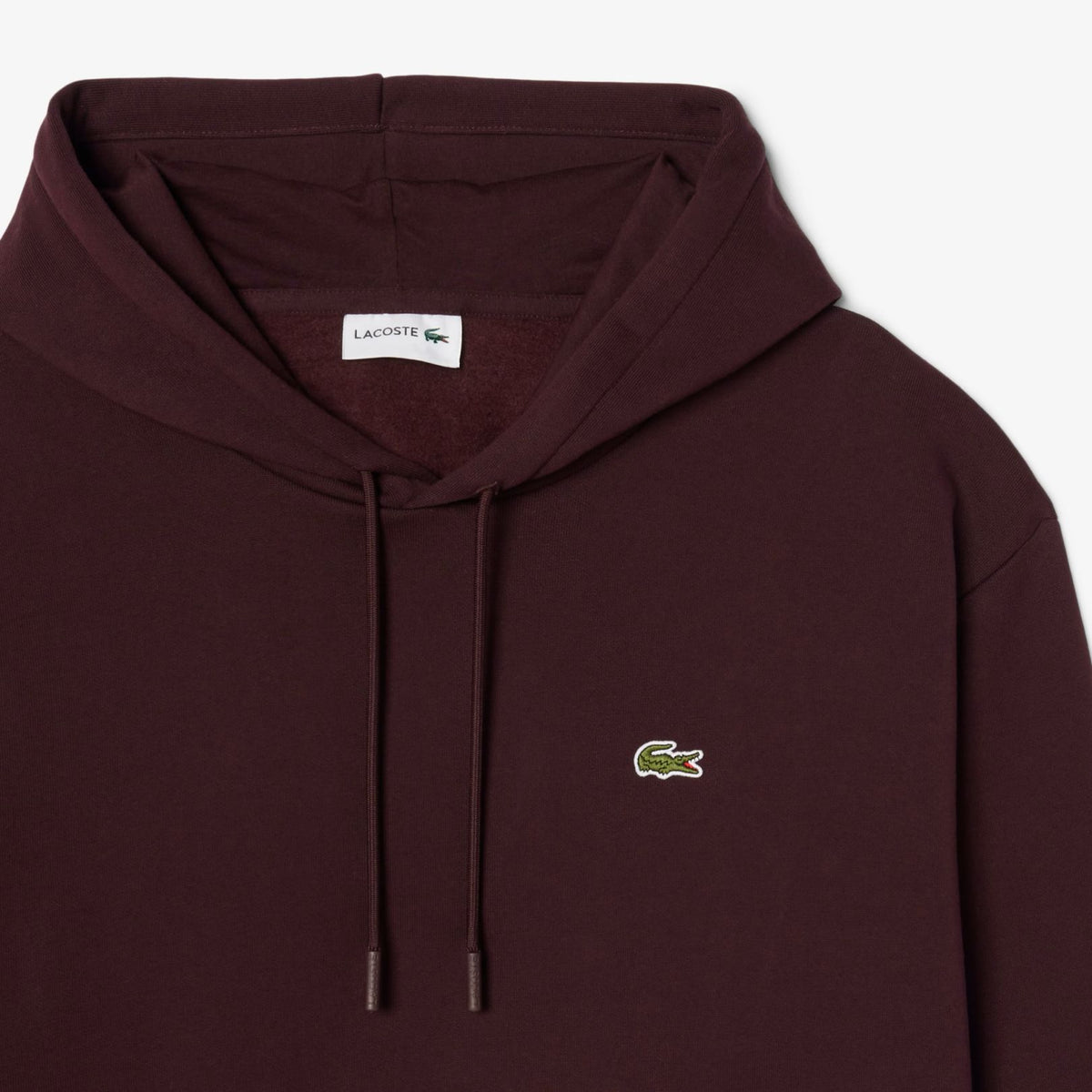 Lacoste Fleece Hoodie Bordeaux