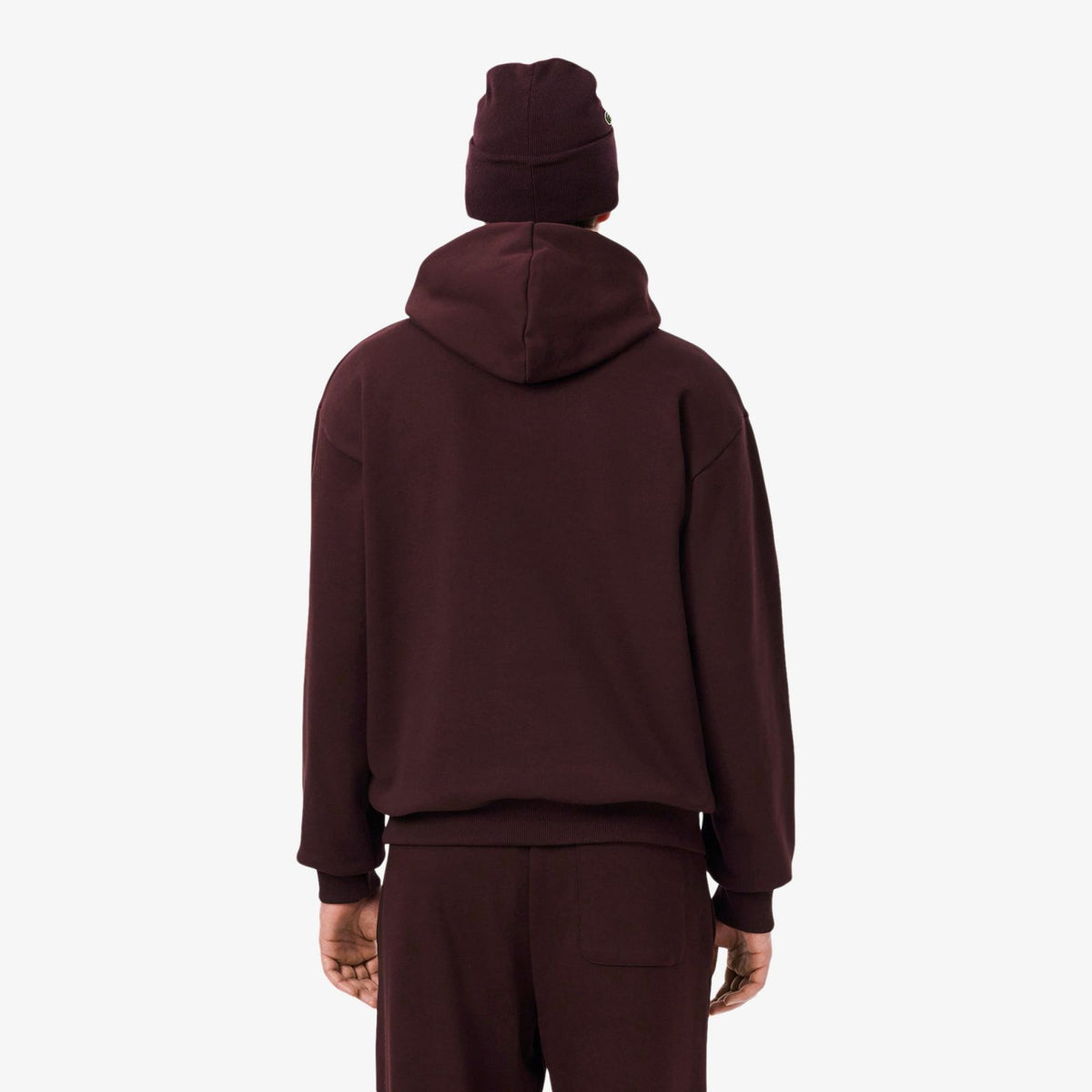 Lacoste Fleece Hoodie Bordeaux
