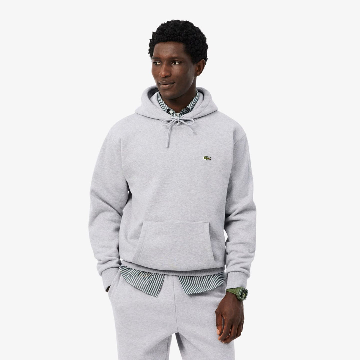 Lacoste Fleece Hoodie Grijs