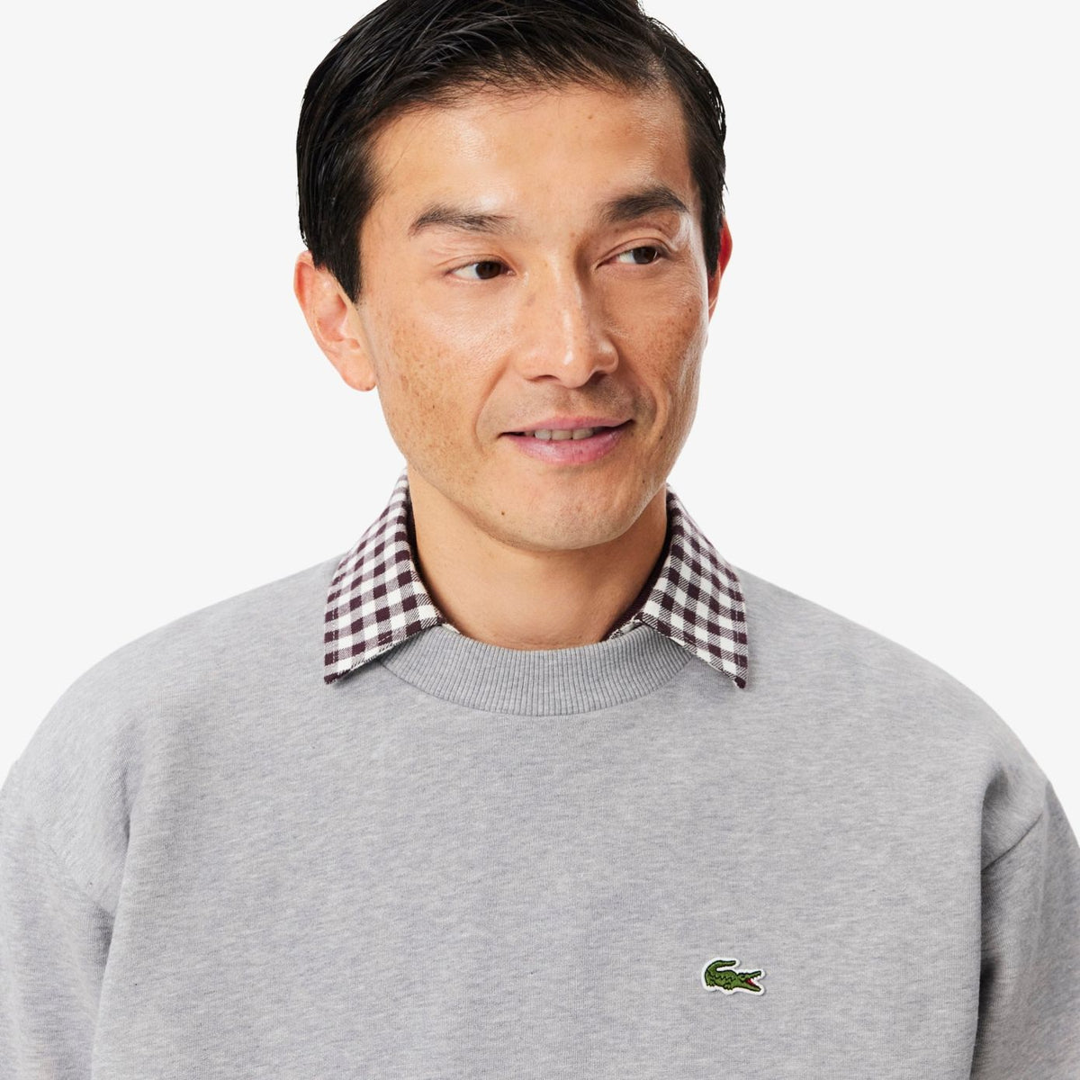 Lacoste Fleece Sweater Grijs