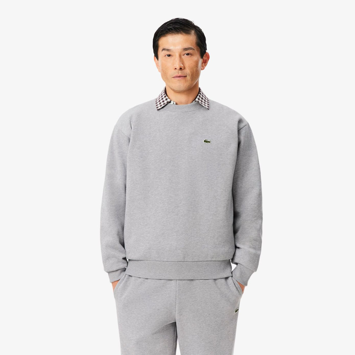 Lacoste Fleece Sweater Grijs