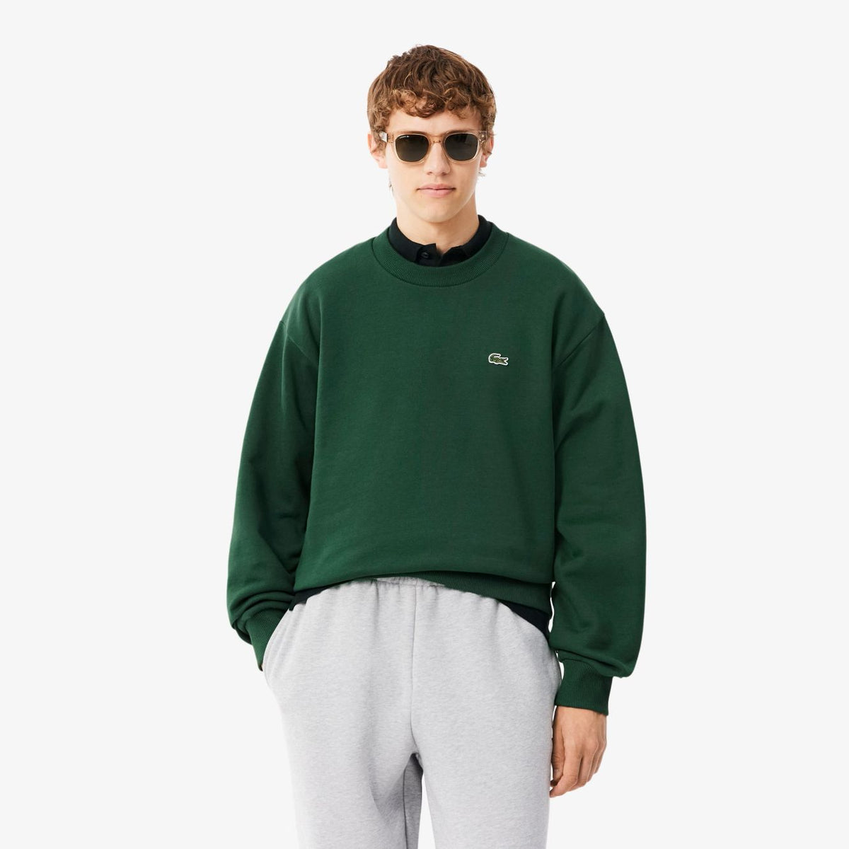 Lacoste Fleece Sweater Groen