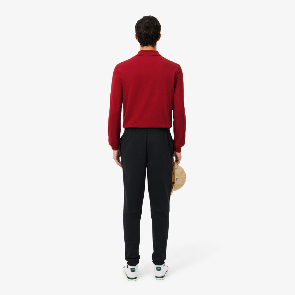 Lacoste Fleece Trainingsbroek Zwart