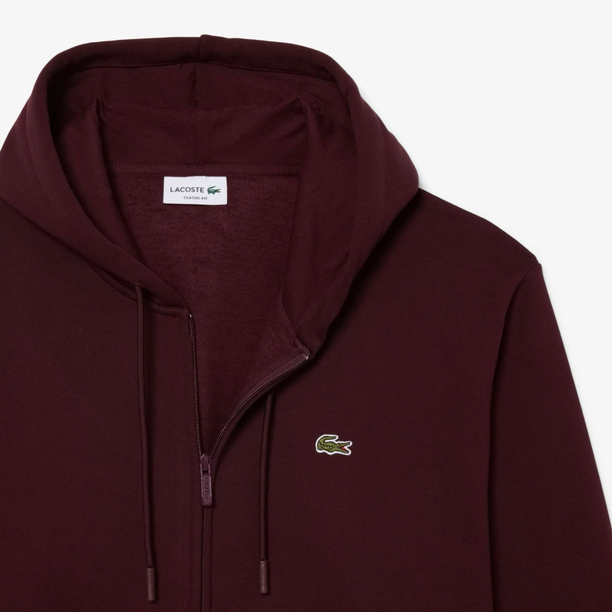 Lacoste Fleece Vest Bordeaux