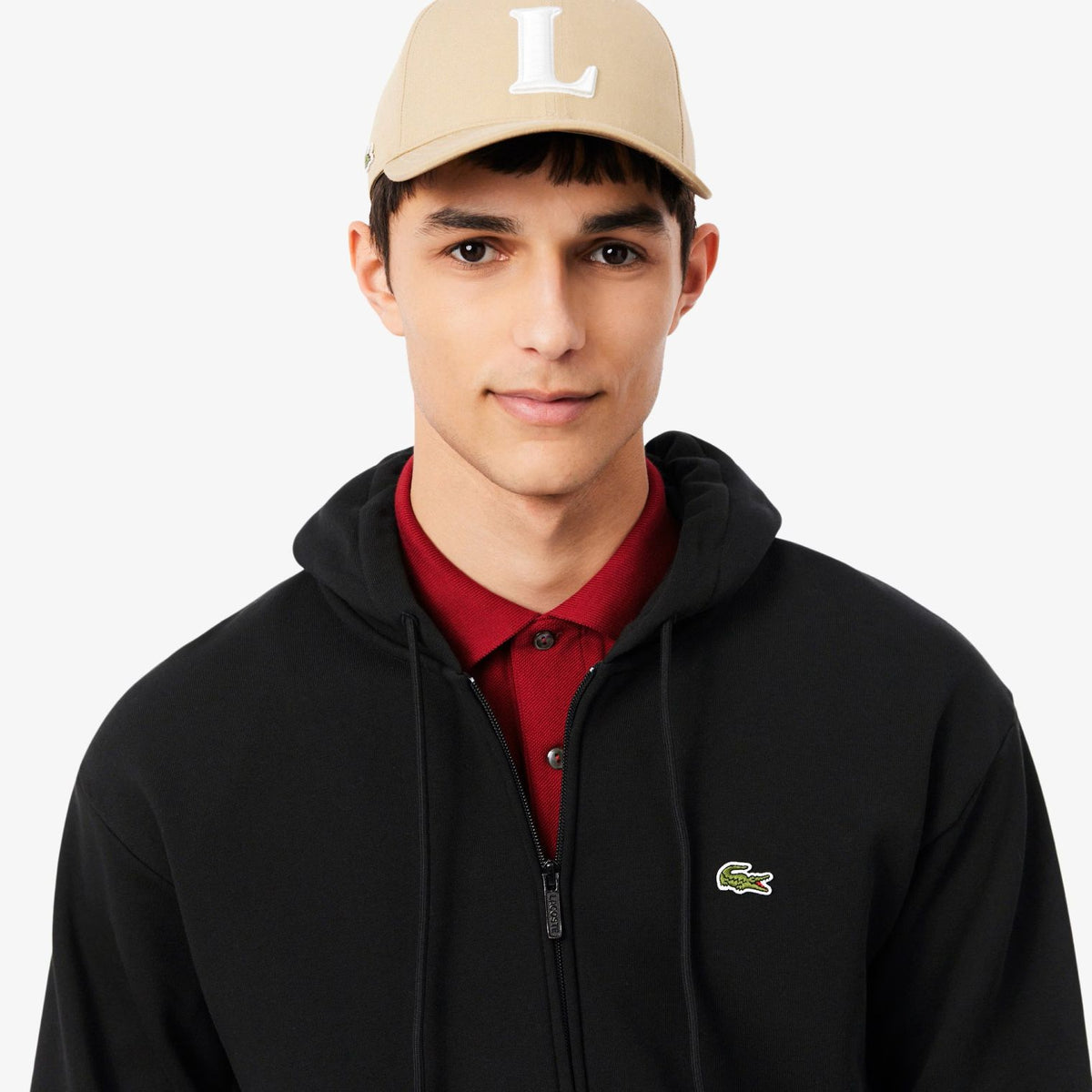Lacoste Fleece Vest Zwart