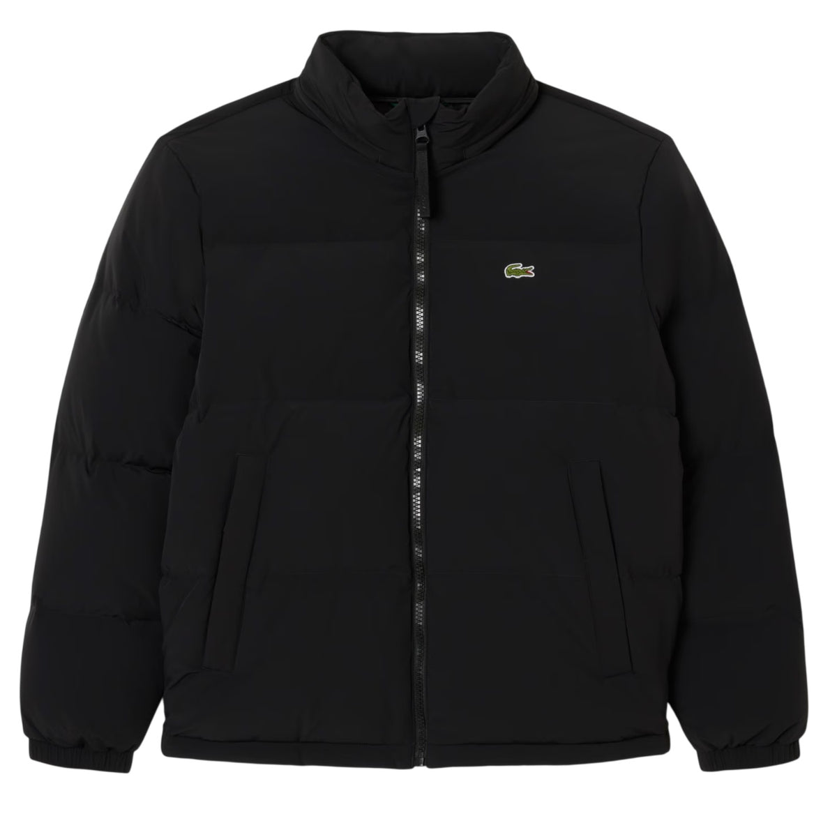 Lacoste Hooded Down Puffer Zwart