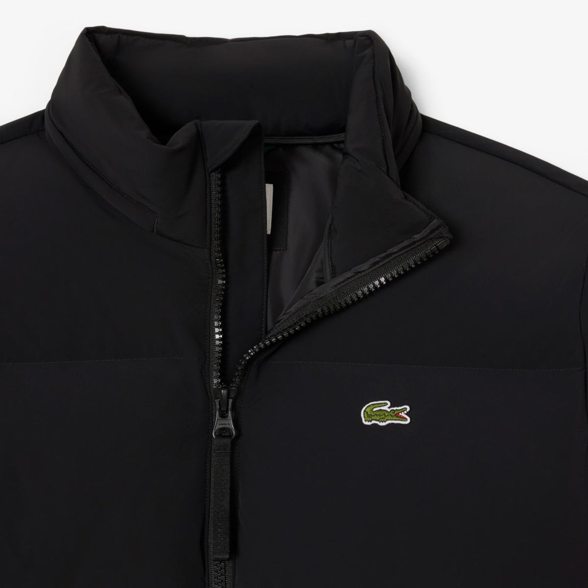 Lacoste Hooded Down Puffer Zwart