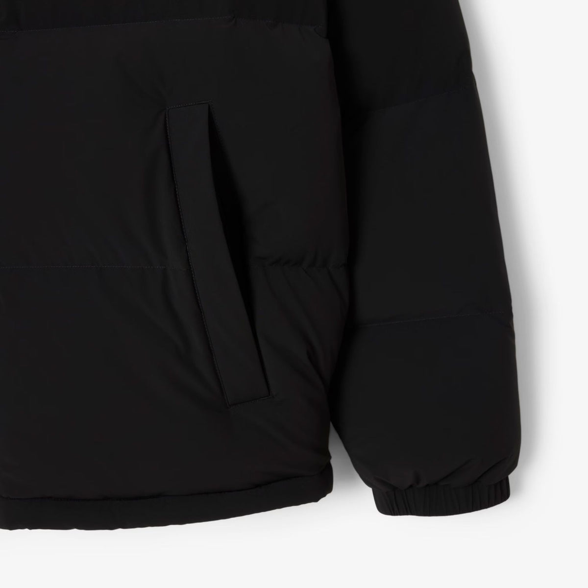 Lacoste Hooded Down Puffer Zwart