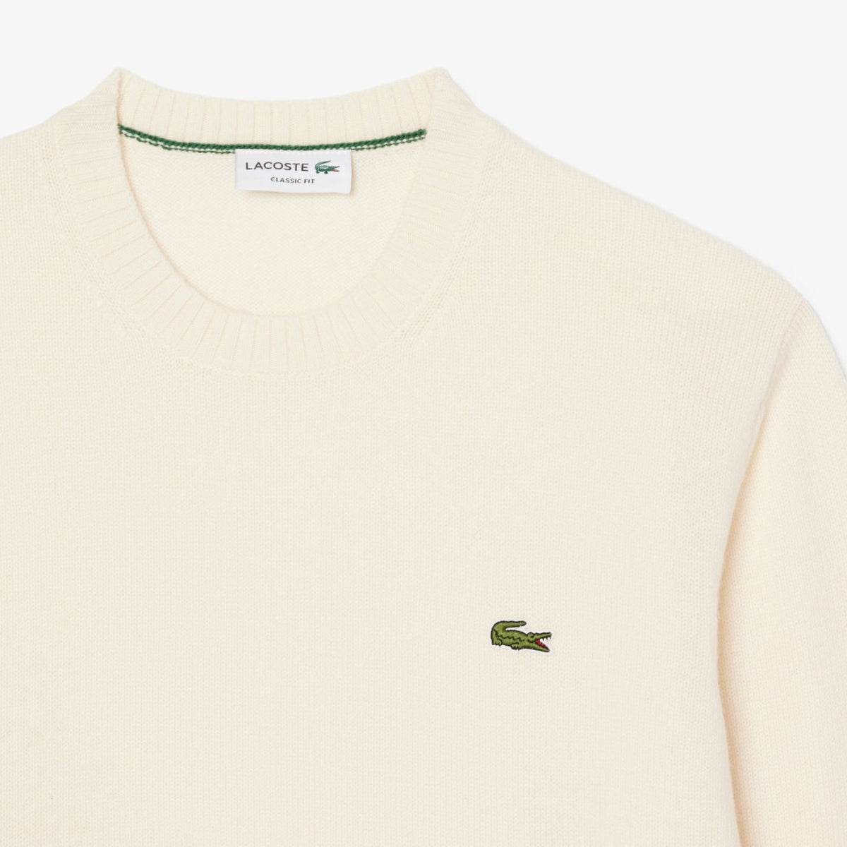 Lacoste Knitted Sweater Off White