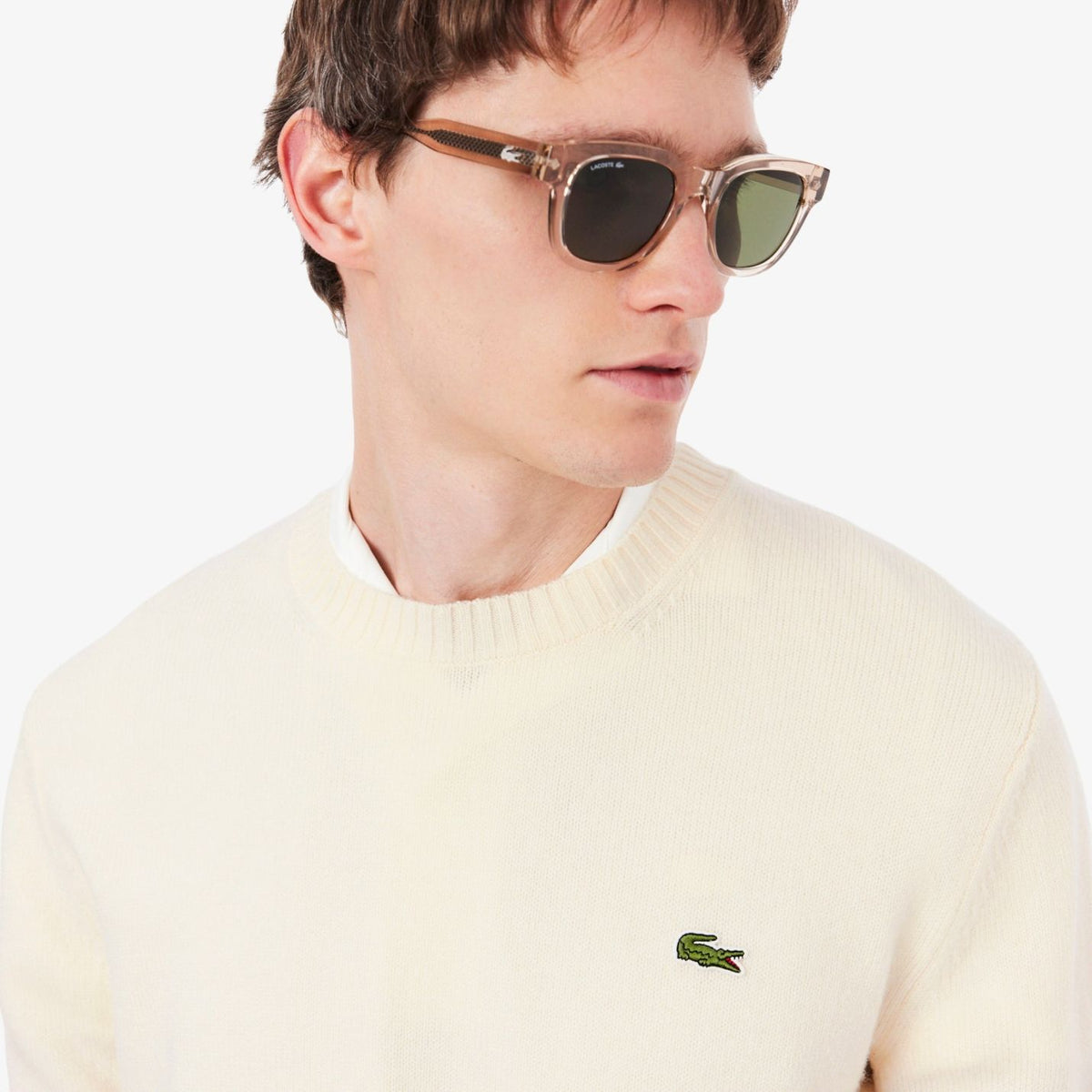 Lacoste Knitted Sweater Off White