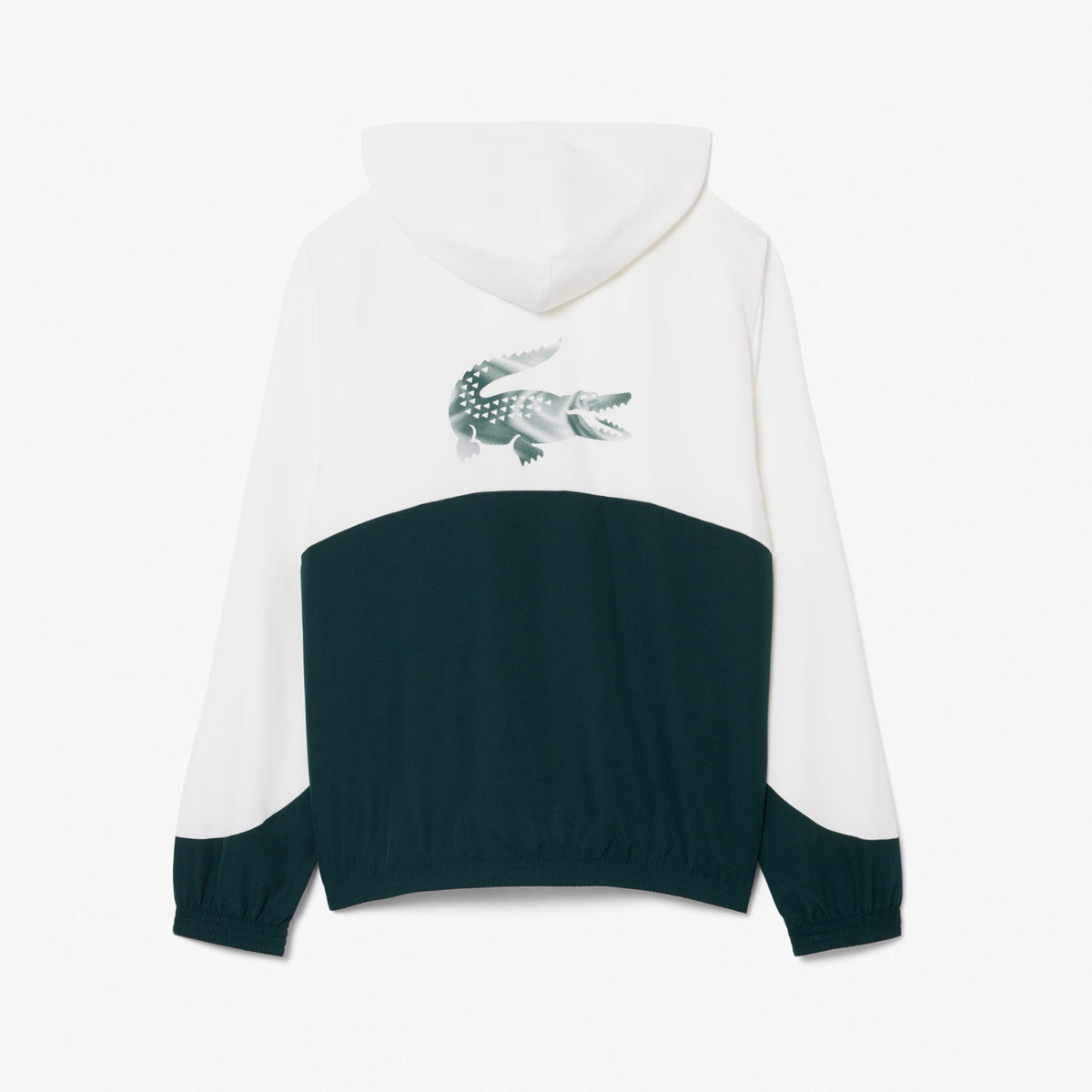 Lacoste Printed Colour-Block Trainingspak Off White/Donker Groen