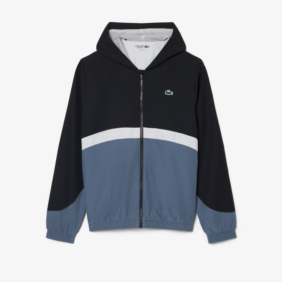 Lacoste Printed Colour-Block Trainingspak Zwart/Grijs