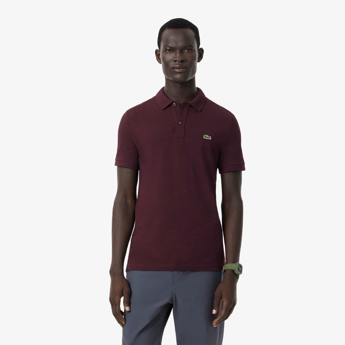 Lacoste Slim Fit Polo Bordeaux