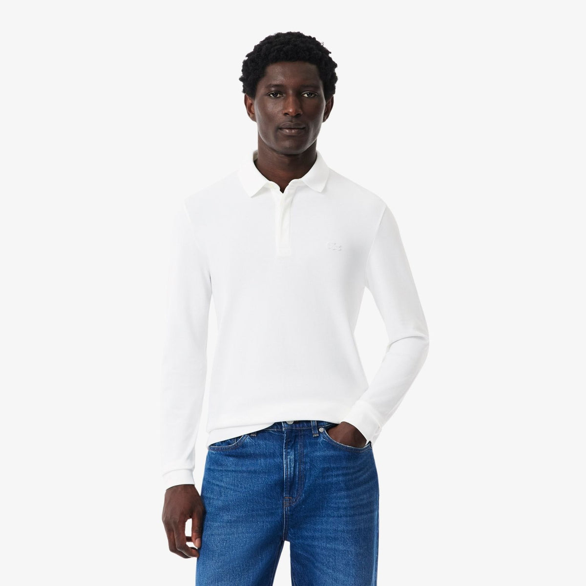 Lacoste Smart Paris Longsleeve Polo Wit