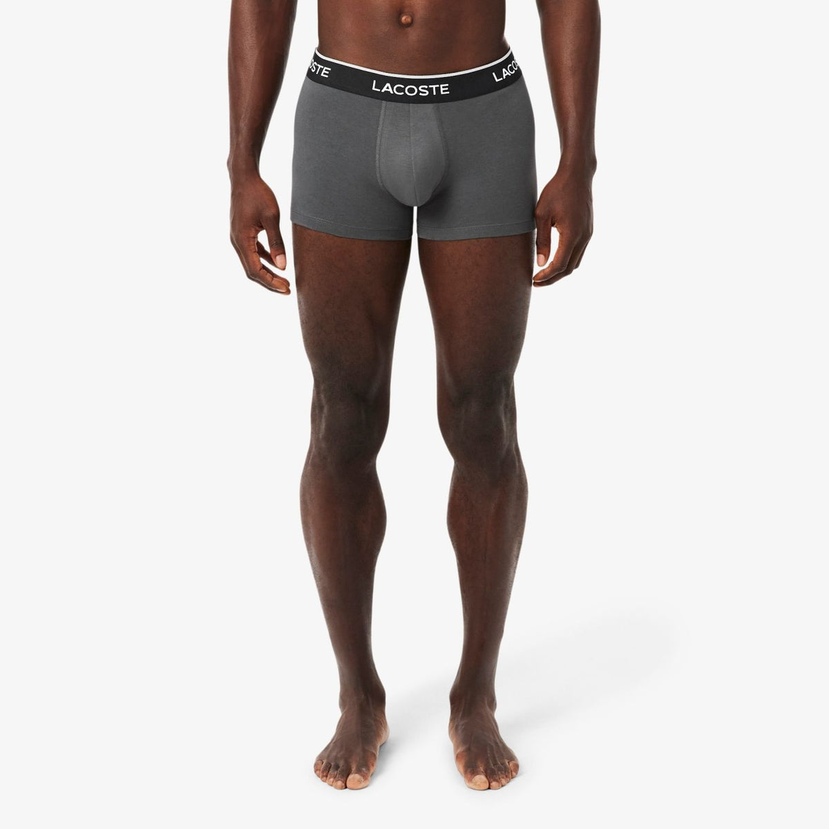 Lacoste Stretch 3-Pack Boxer Wit/Antraciet/Zwart