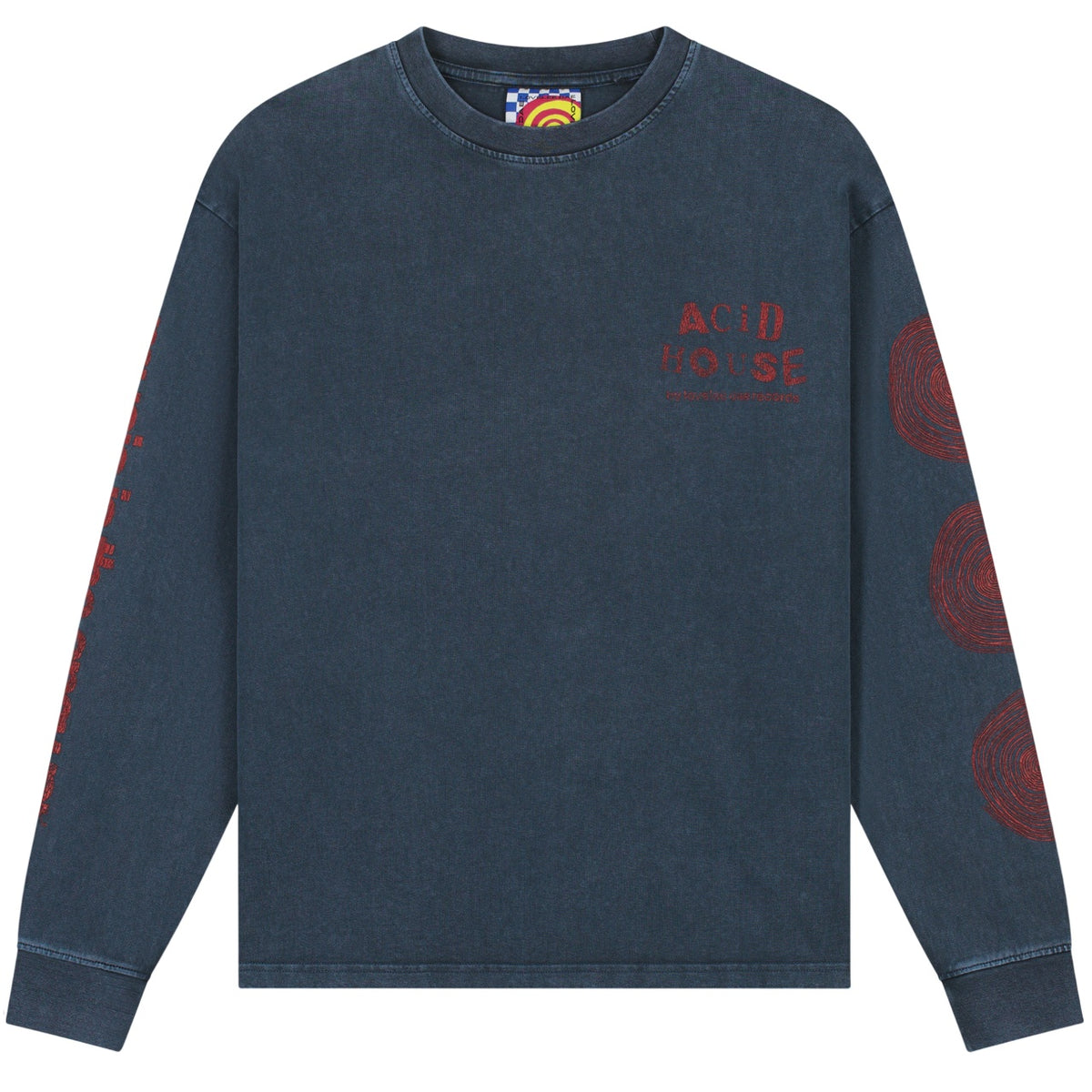 Lovelee Dae Chuck Acid House Longsleeve T-shirt Donker Blauw