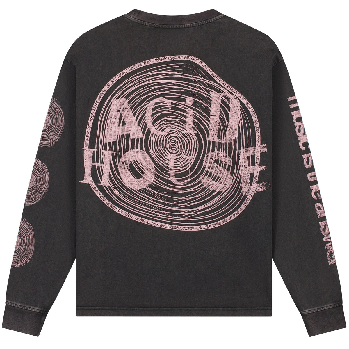 Lovelee Dae Chuck Acid House Longsleeve T-shirt Zwart